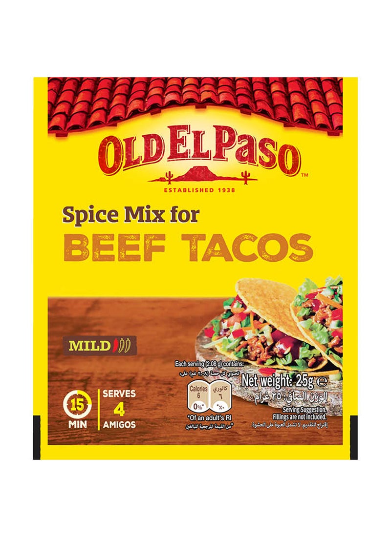 Old El Paso Taco Mild Beef Spice Mix Original 25grams - Image 1