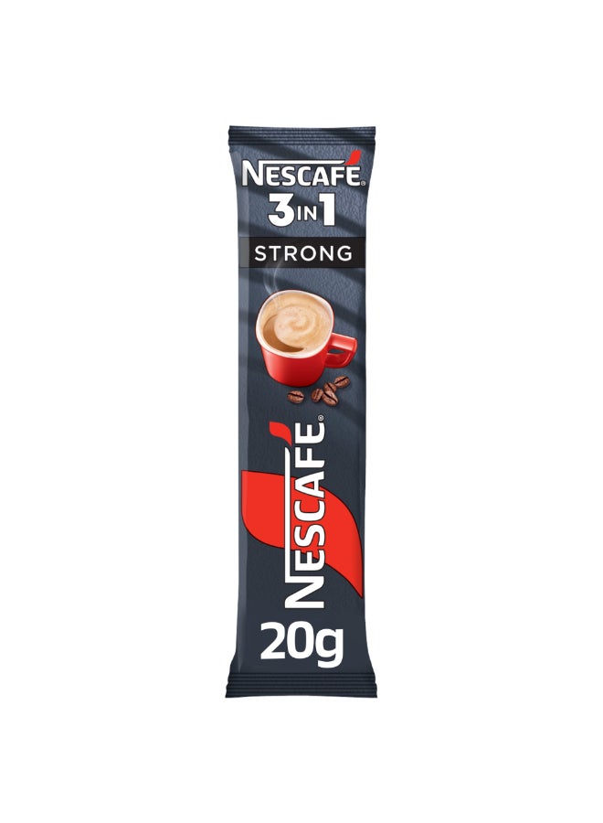 Nescafe 3-In-1 Strong Instant Coffee Mix Sachet 20grams - Image 1