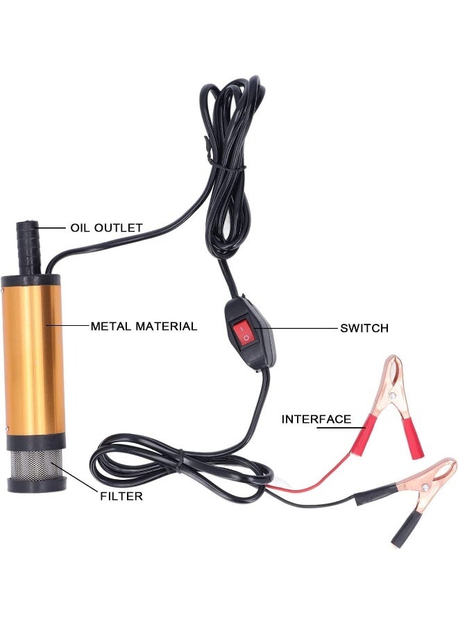 BOSS LIFE STYLE - Efficient Aluminum Alloy Electric Submersible Fuel Transfer Pump For Diesel Oil And Water - Your Portable Fluid Solution - Image 1