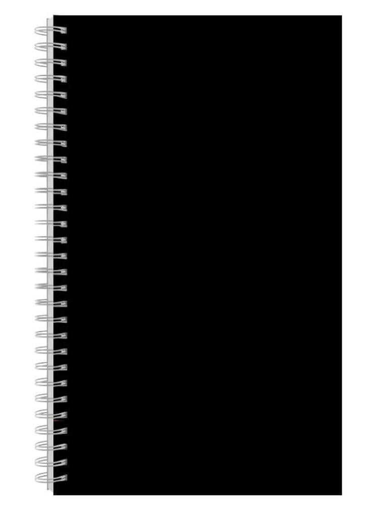 دفتر ملاحظات بسلك حلزوني مقاس A4 أسود