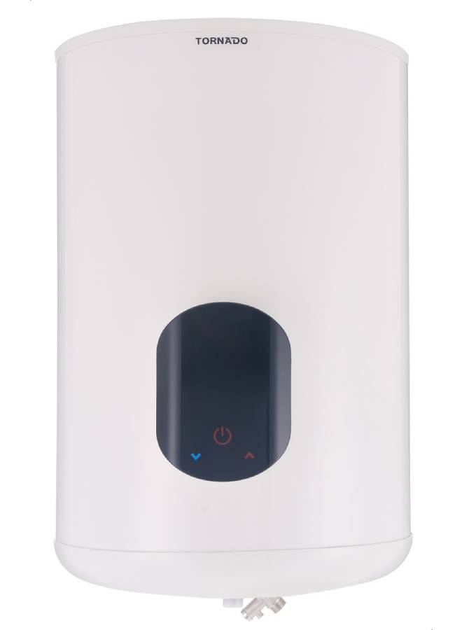 TORNADO Electric Water Heater With Digital Screen, 55 Liters EWH-S55CSE-F Off White/Black  - Image 1