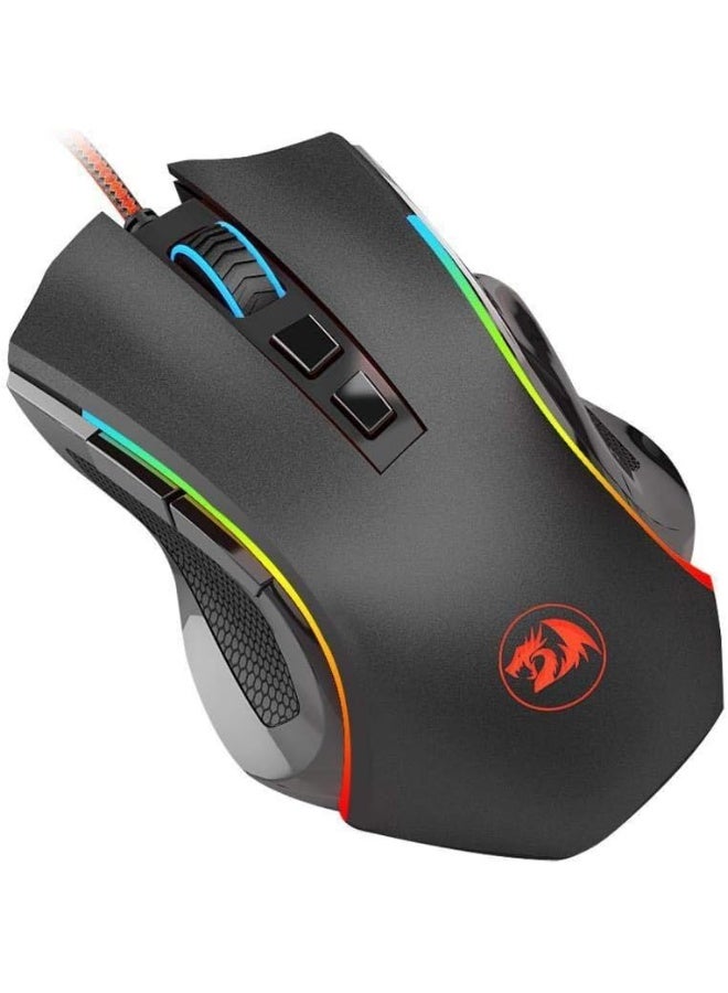 REDRAGON Griffin M607 Wired USB Gaming Mouse with 7 Programmable Buttons / 7200 DPI/RGB Lighting for Windows/Mac PC - Image 3