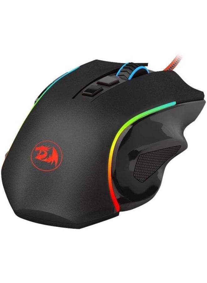 REDRAGON Griffin M607 Wired USB Gaming Mouse with 7 Programmable Buttons / 7200 DPI/RGB Lighting for Windows/Mac PC - Image 1