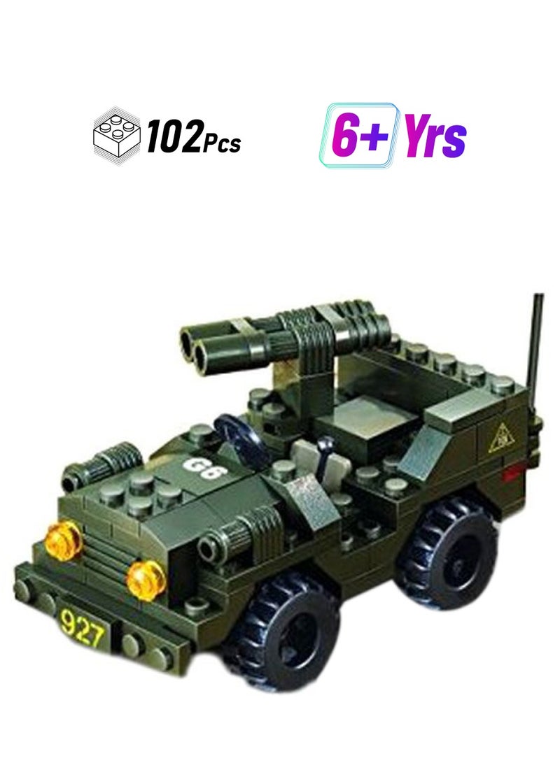 Sluban 6938242938499 102-Piece Army Jeep Building Set M38-B5800 102 6+ Years - Image 1