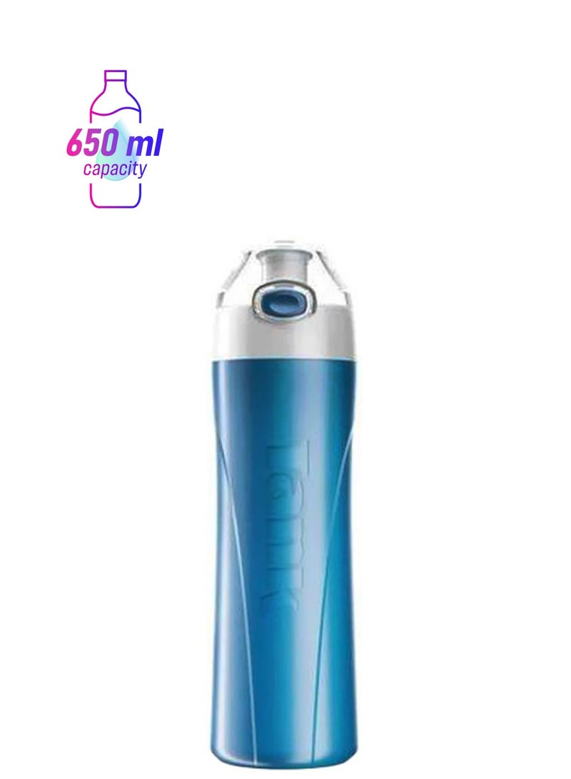 TANK Me Water Bottle Blue 650ml  - Image 1