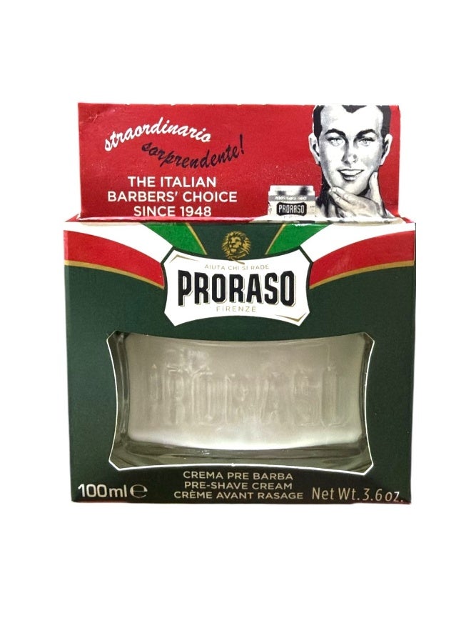 proraso Cooling Green Prebeard Cream - 100 ml - Image 1