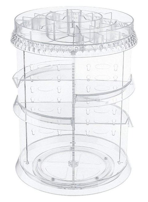 360 Degree Rotating Makeup Organizer Clear
