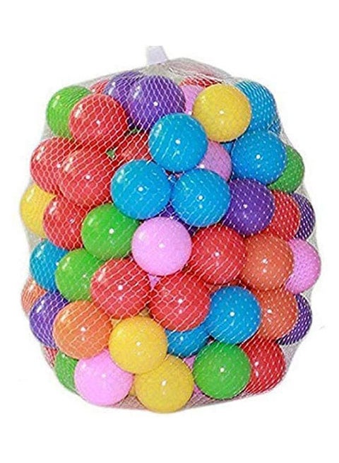 50-Piece Soft Ocean Pit Toy Balls Play Set Multicolored For Age Group 1+ Years 31.4x29x18cm
