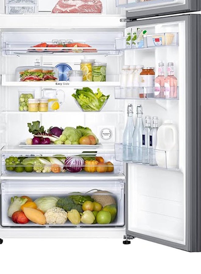 Samsung - 720 Liters Gross/ 500L Net Capactiy, Rt72K6357Sl Top Mount Double Door Refrigerator With Easy Clean Steel, Twin Cooling Plus,Digital Inverter Compressor (RT50K6357SL) RT72K6357SL Silver - Image 1