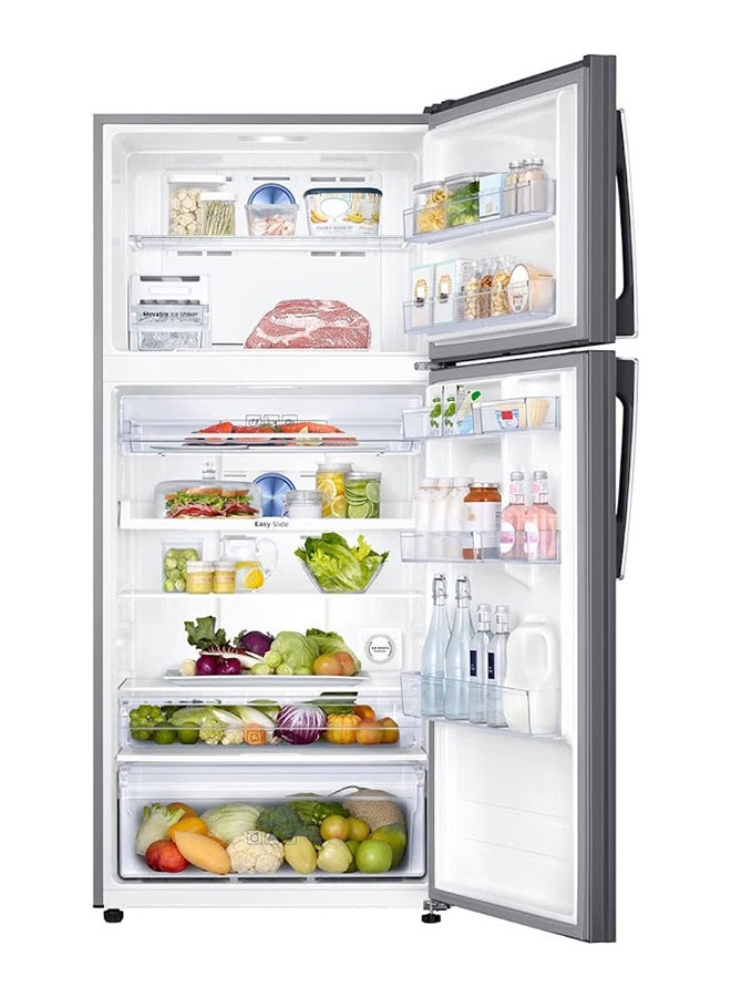 Samsung - 720 Liters Gross/ 500L Net Capactiy, Rt72K6357Sl Top Mount Double Door Refrigerator With Easy Clean Steel, Twin Cooling Plus,Digital Inverter Compressor (RT50K6357SL) RT72K6357SL Silver - Image 1