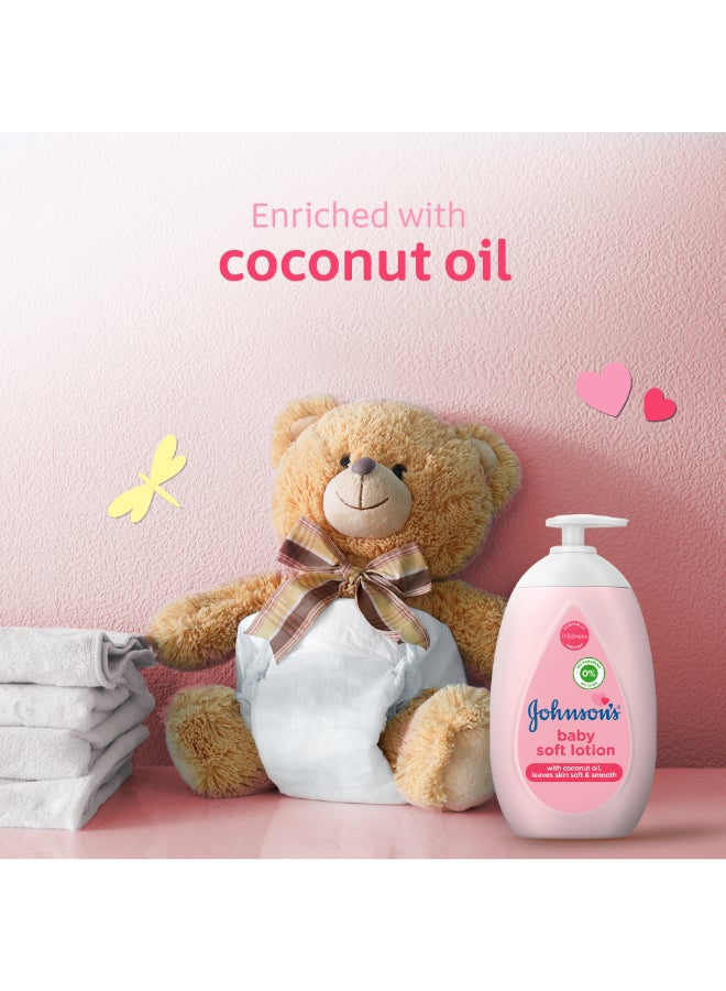 جونسون لوشن بيبي سوفت، يترك البشرة ناعمة وملساء - Image 3