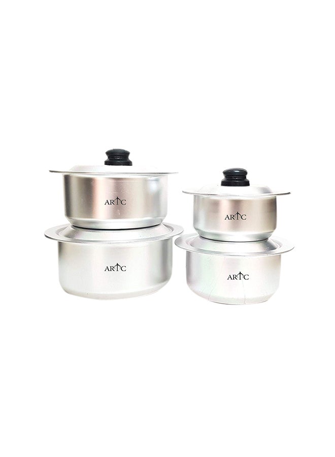 ARTC 4-Piece Anodized Aluminium Cooking Set Silver 5kg  - Image 1