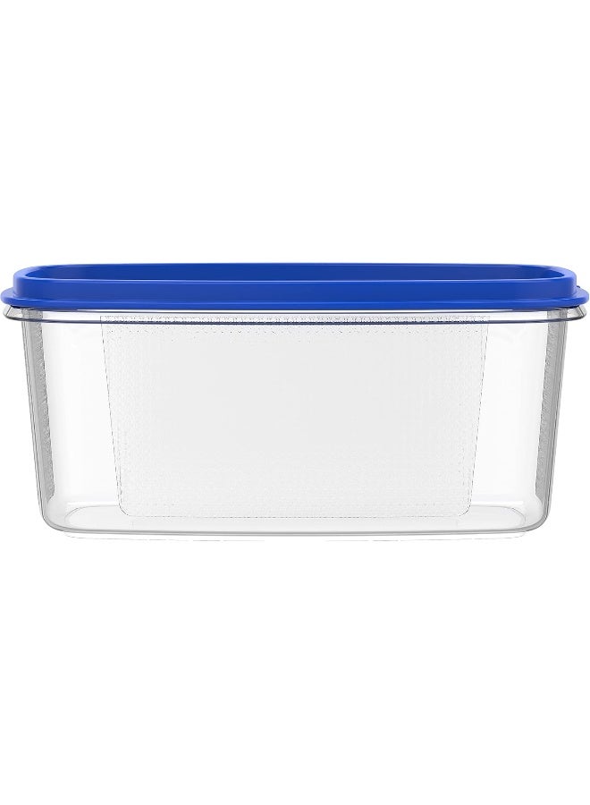 Cosmoplast - Plastic Food Savers Oval Containers Set Blue - Image 1