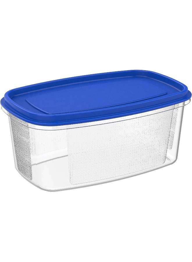 Cosmoplast - Plastic Food Savers Oval Containers Set Blue - Image 1