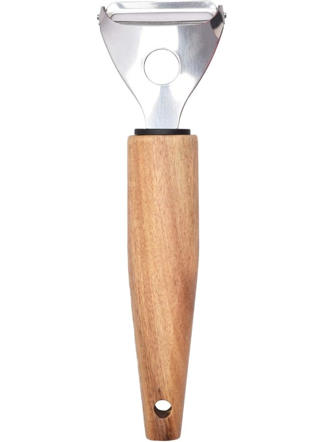 Natural Life Stainless Steel Peeler Silver/Brown 18.6 x 5.5 x 1.7cm - Image 3