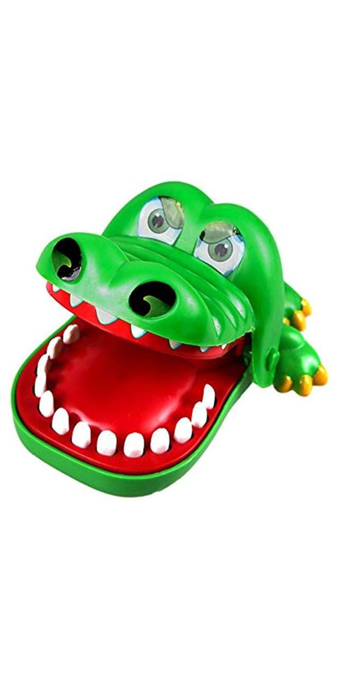 أسنان التمساح لعبة إصبع بايت فينجر خفيفة الوزن وغنية بتصميم فريد من كروكودايل ماوث 16.2x15.5x12.2سم - Image 1
