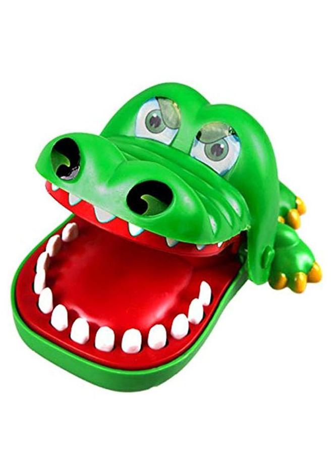 أسنان التمساح لعبة إصبع بايت فينجر خفيفة الوزن وغنية بتصميم فريد من كروكودايل ماوث 16.2x15.5x12.2سم - Image 1