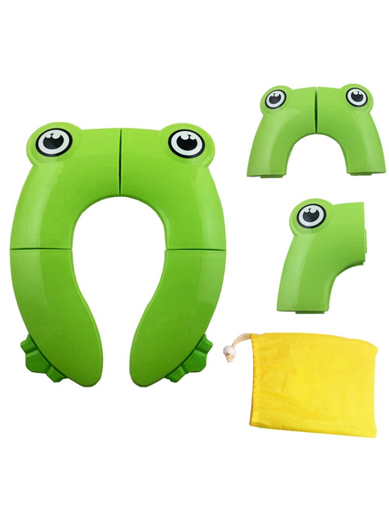 Eazy Kids Foldable Travel Potty With Carry Bag Green  - Image 1