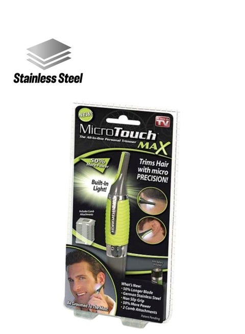 Micro Touch Hair Trimmer Green/Grey