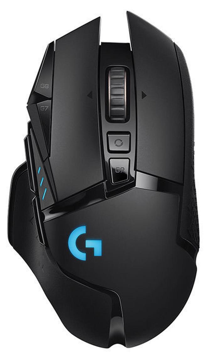 Logitech G502 Lightspeed Wireless Gaming Mouse, Hero 25K Sensor, 25,600 Dpi, Rgb, Adjustable Weights, 11 Programmable Buttons, Long Battery Life, On-Board Memory, Pc / Mac - Black - Image 1