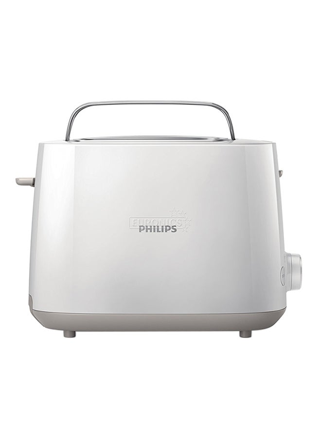 Philips Toaster Daily Collection - Plastic, 2 Slots With Bun Warmer, 8 Settings, 830 W HD2581/01 White - Image 1