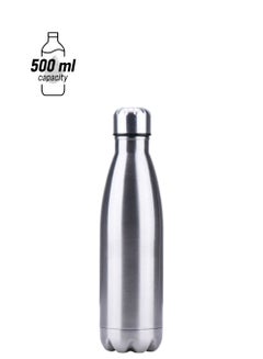 Thermal Insulated Water Bottle Silver 500ml