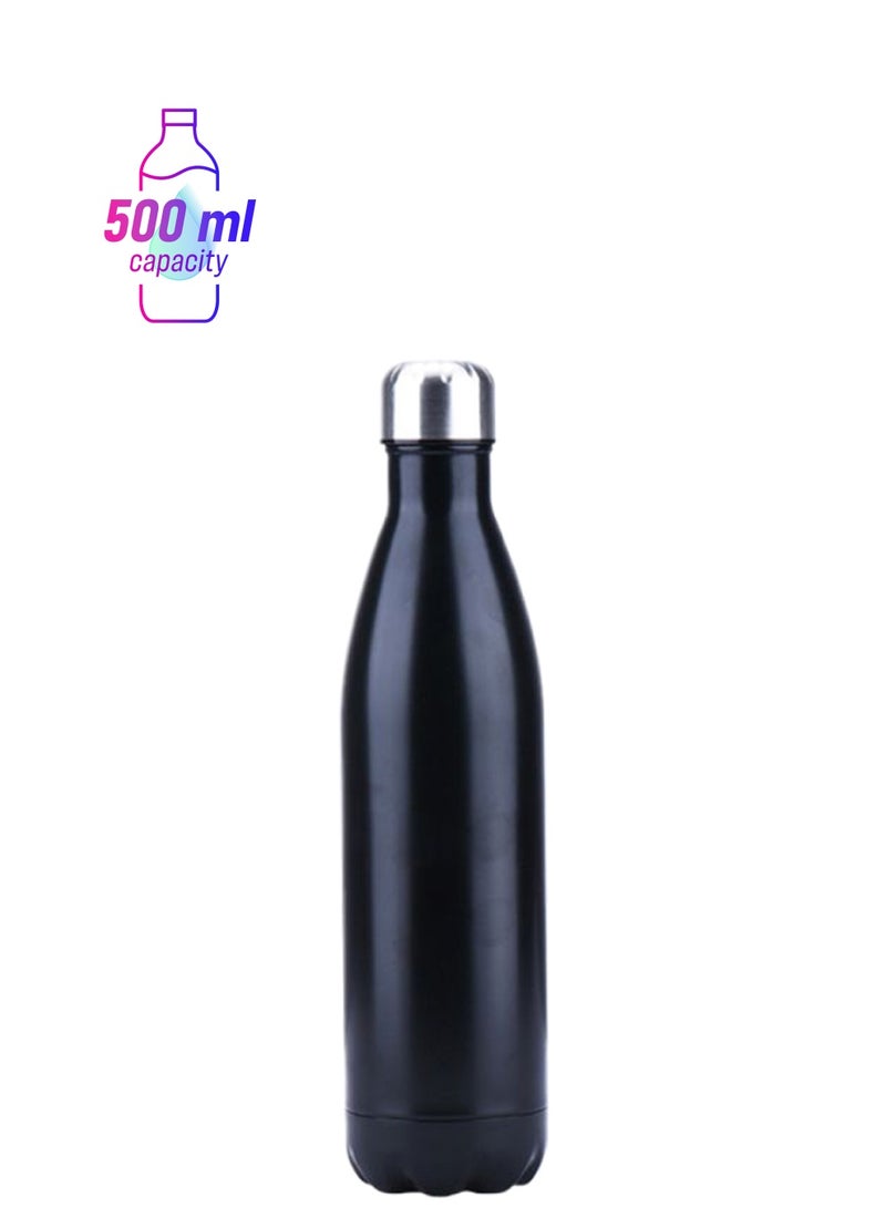 Thermal Insulated Water Bottle Black/Silver