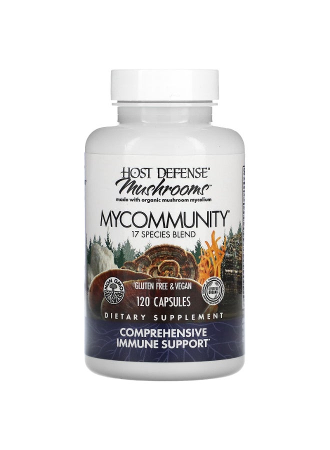 Host Defense Mushrooms Mycommunity 17 Species Blend 120 Capsules Packaging May Vary - Image 4