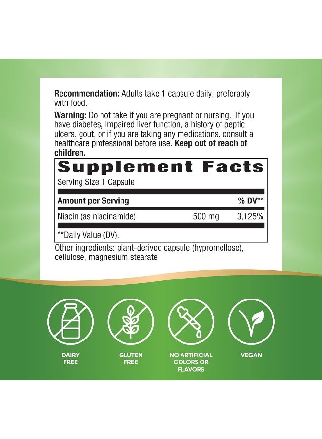 ناتشرز واي 100 كبسولة نياسيناميد 500 مليجرام - Image 3