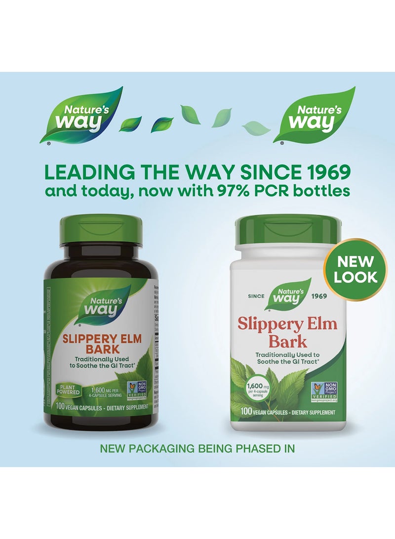Nature's Way Slippery Elm 100 Capsules - Image 1