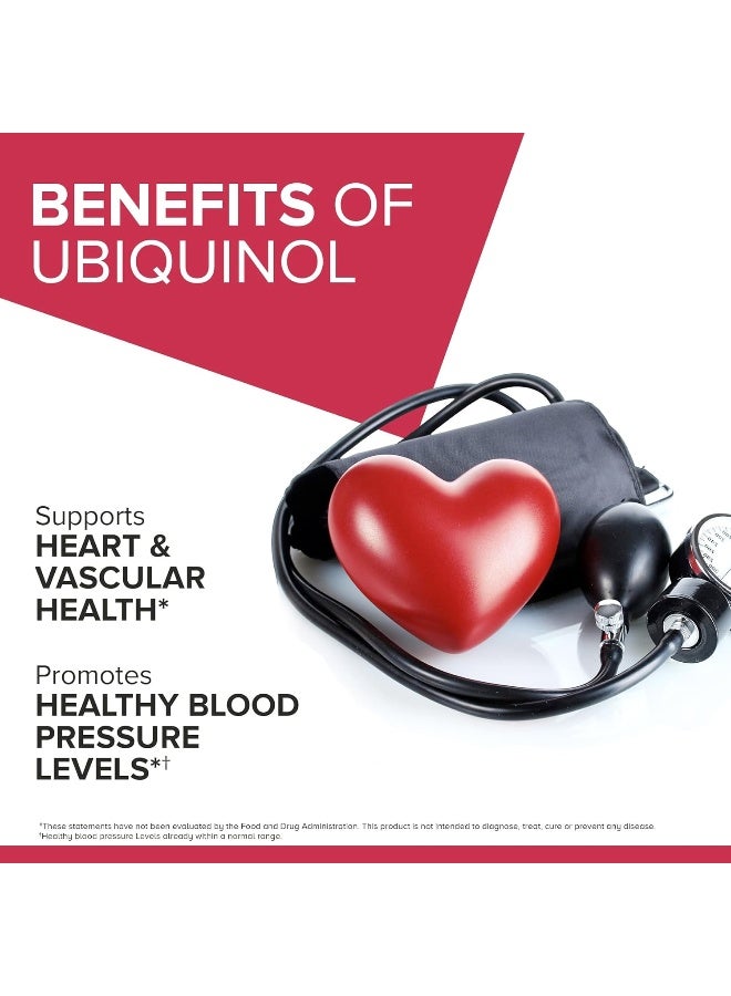 Qunol Mega CoQ10 Ubiquinol Dietary Supplement - 60 Softgels - Image 3