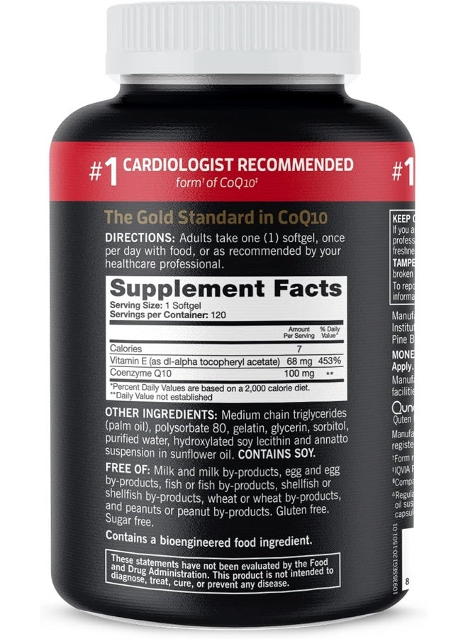 Qunol - Ultra CoQ10, 3x Better Absorption, 120 Softgels Packaging May Vary - Image 1