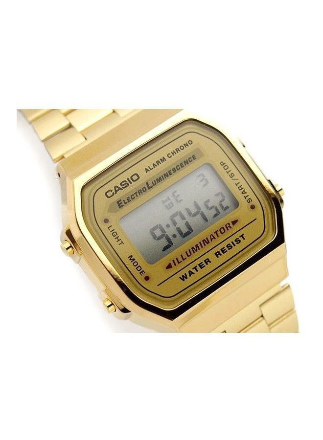 CASIO Men's Stainless Steel Digital Watch A168WG-9WDF - 35 mm - Gold - Image 3