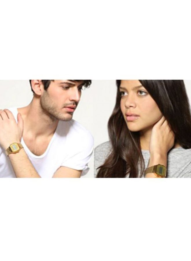 CASIO Men's Stainless Steel Digital Watch A168WG-9WDF - 35 mm - Gold - Image 4