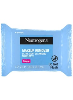 Neutrogena Makeup Remover Ultra-Soft Cleansing Towelettes, 20 Counts 7.4 x 7.2inch  - Image 3
