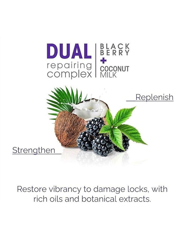 Giovanni 2Chic Repairing Conditioner, Infused With Blackberry & Coconut Milk, Moisturizes And Conditions 250ml  - Image 4