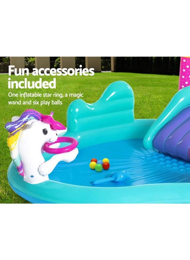 Bestway 9' X 6'6" X 54" Magical Unicorn Carriage Play Center  - Image 3