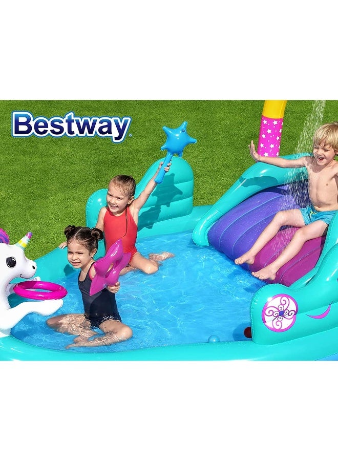 9' X 6'6" X 54" Magical Unicorn Carriage Play Center