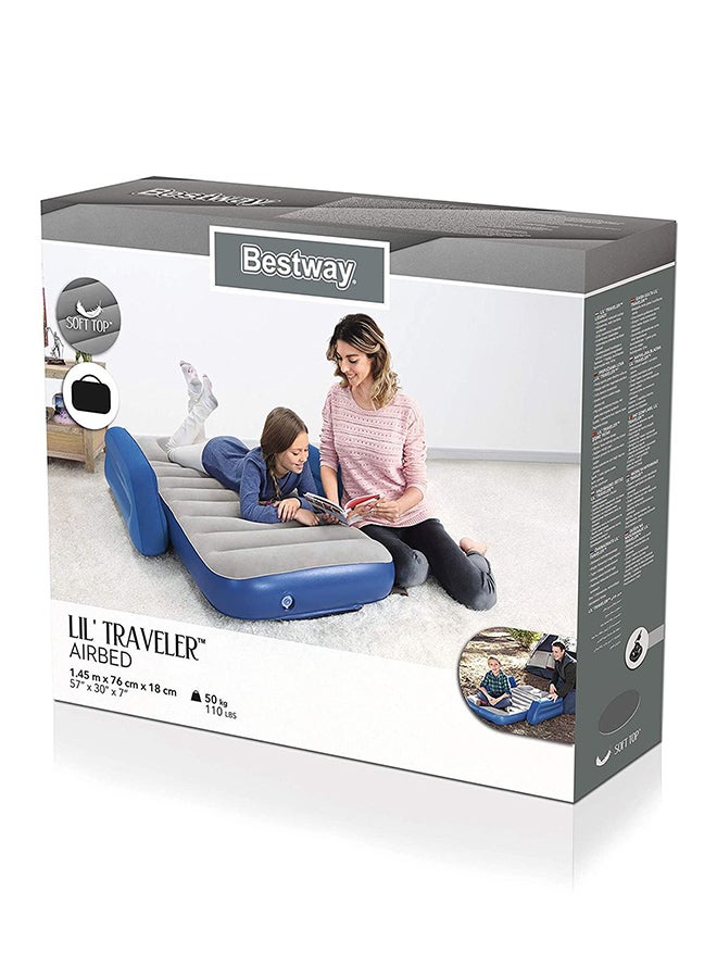 Bestway Pavillo Airbed Blue/Grey 145x76x18cm - Image 3