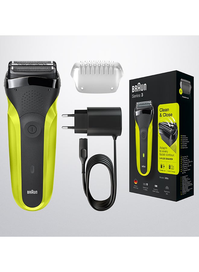 BRAUN Series 3 300 Electric Shaver, Rechargeable And Cordless Razor For Men Black 300grams - Image 1