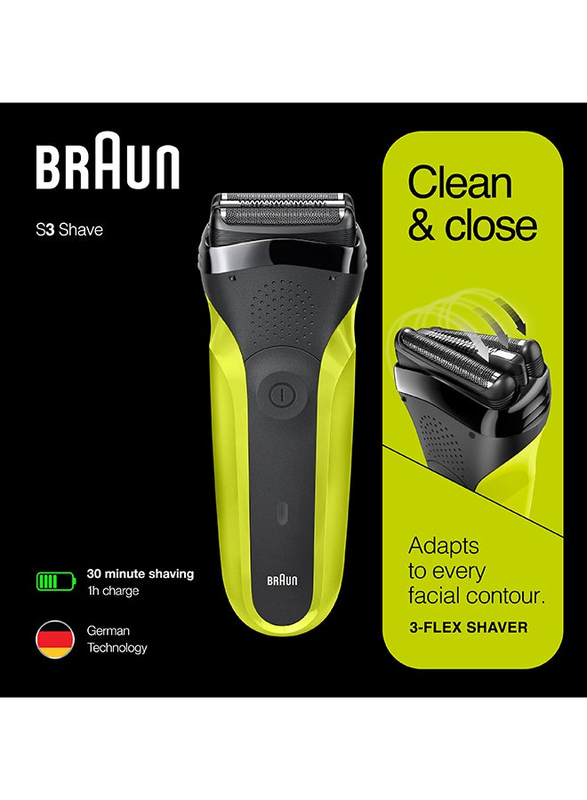 BRAUN Series 3 300 Electric Shaver, Rechargeable And Cordless Razor For Men Black 300grams - Image 4
