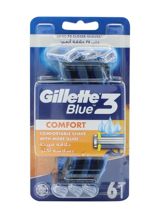 8-Piece Blue3 Comfort Razor Set Blue/Silver - pnsku/N30689478A/45/_/1754551694/c059a924-1094-48be-a0cd-f8a8280ff86b