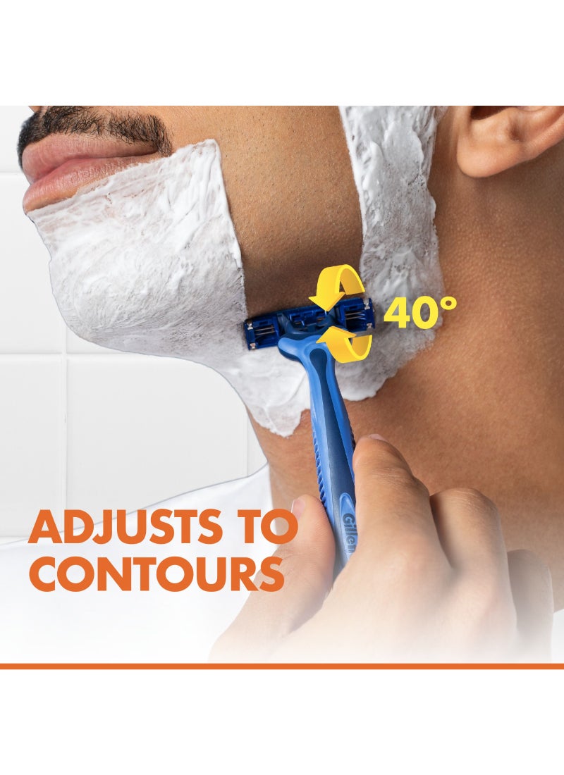 Gillette Blue 3 Comfort 6+2 Blue/Silver - Image 4