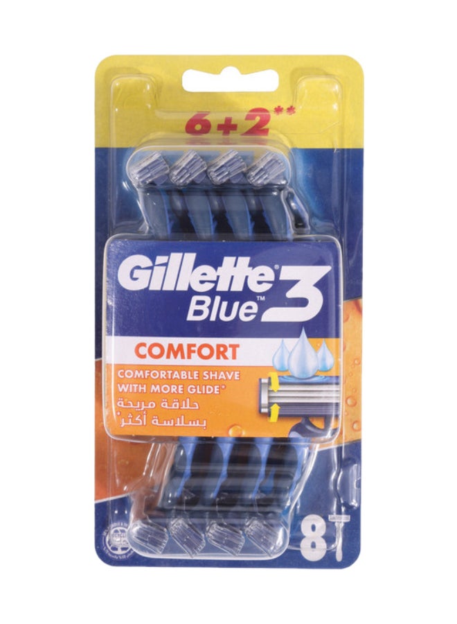 Gillette Blue 3 Comfort 6+2 Blue/Silver - Image 1