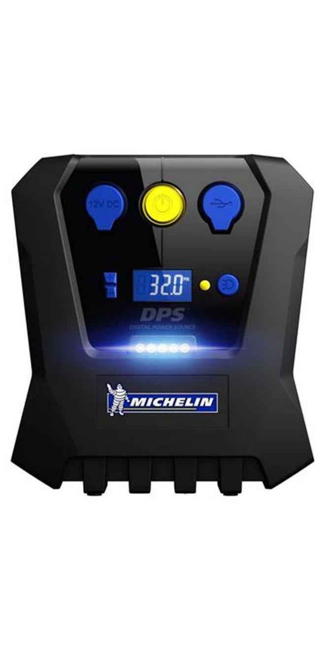 Michelin Programmable Air Compressor 12V - Tyre Inflator for SUV and 4x4 cars with Fast Flow, Emergency Power bank and Torch LED - Image 1