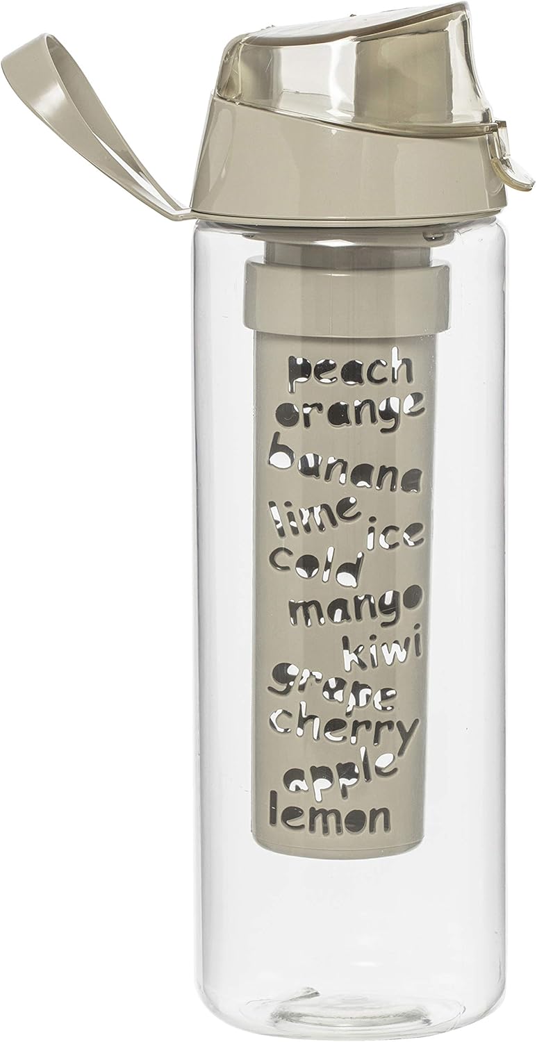 هيرفين زجاجة مزوّدة بجزء داخلي لنقع الفاكهة شفاف/رمادي 750ملليلتر