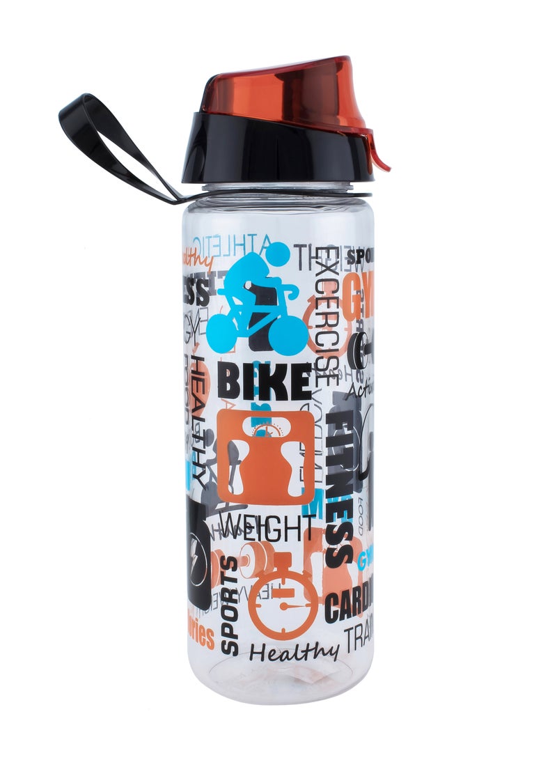 Herevin Polyethylene Sports Bottle, 750 ml, Multicolor | Reusable Water Bottle for Gym, Sports & Outdoor Activities | Lightweight Leak-Resistant Hydration Bottle Multicolour - Image 1