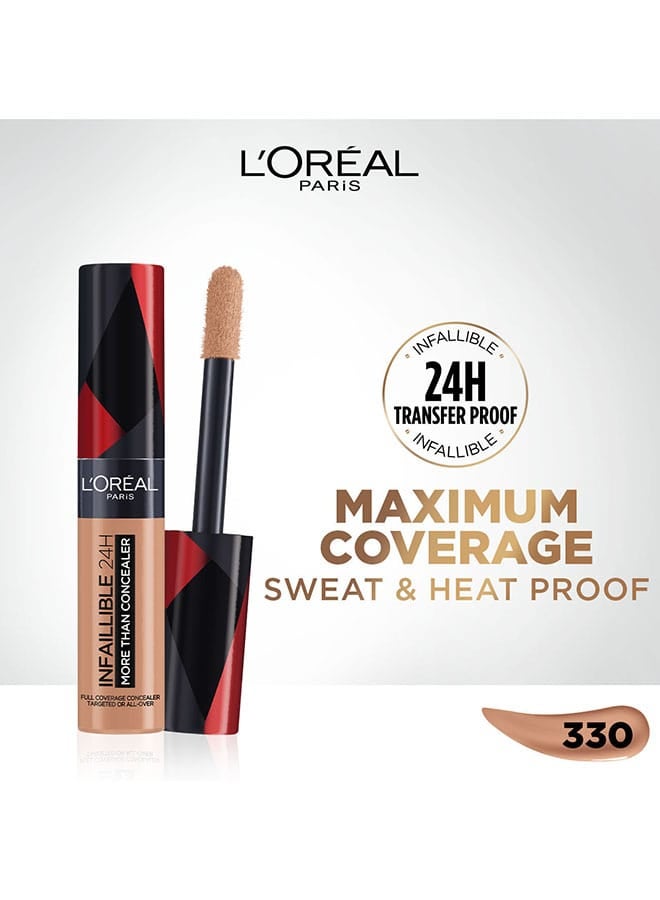 L'OREAL PARIS - Infaillible 24H More Than Concealer 330, Warm Dore - Image 1