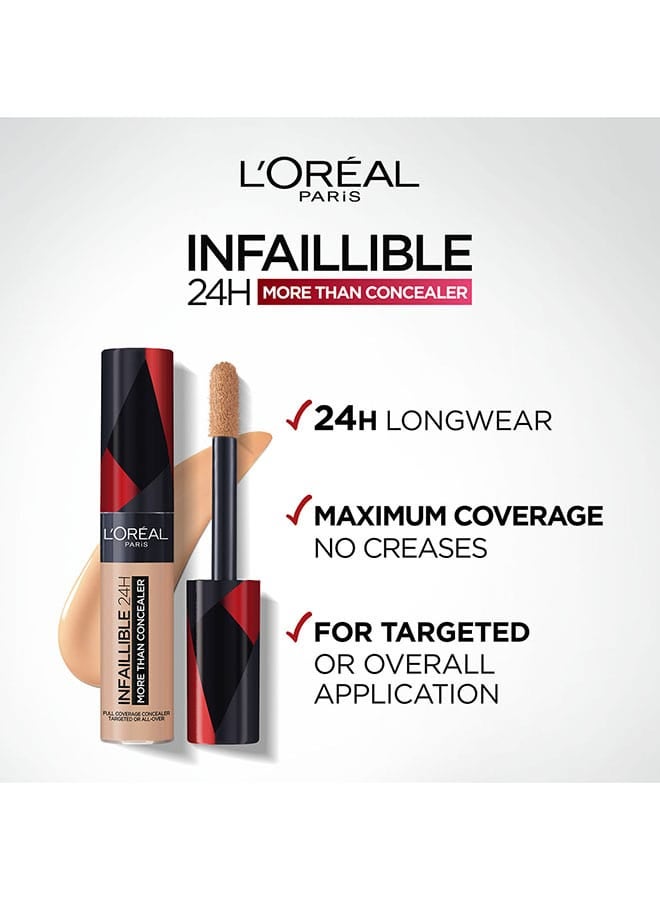 L'OREAL PARIS Infaillible 24H More Than Concealer 330, Warm Dore - Image 4