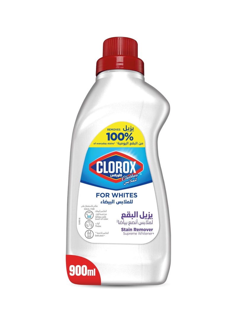 Clorox Liquid Stain Remover And Color Booster For White Clothes Purple 900ml - Image 1